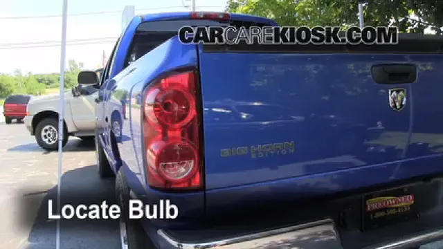 2007 Dodge Ram 1500 Laramie 5.7L V8 Extended Crew Cab Pickup Luces Luz trasera (reemplazar foco)